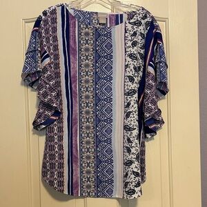 Chico's Multicolor Striped Blouse